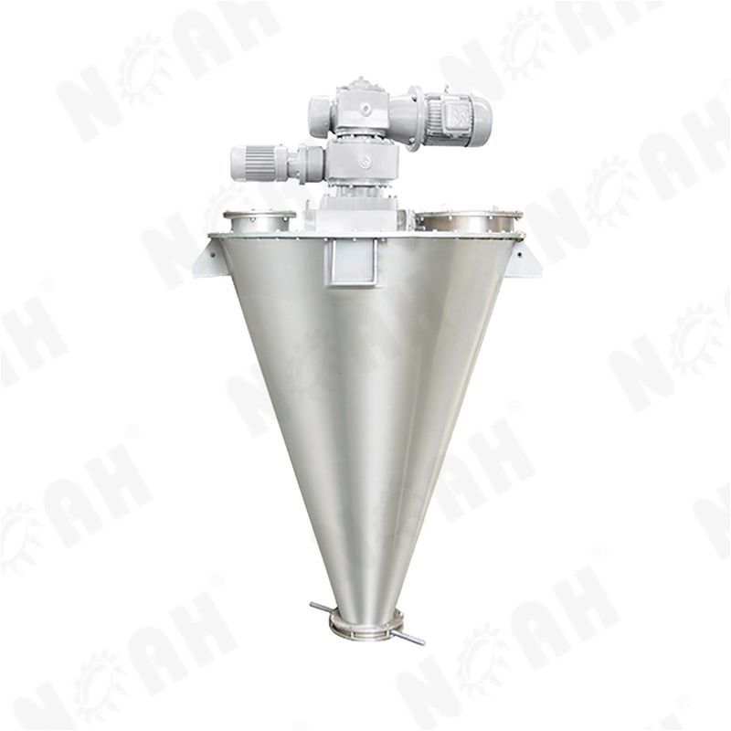 Double cone dry powder mixer